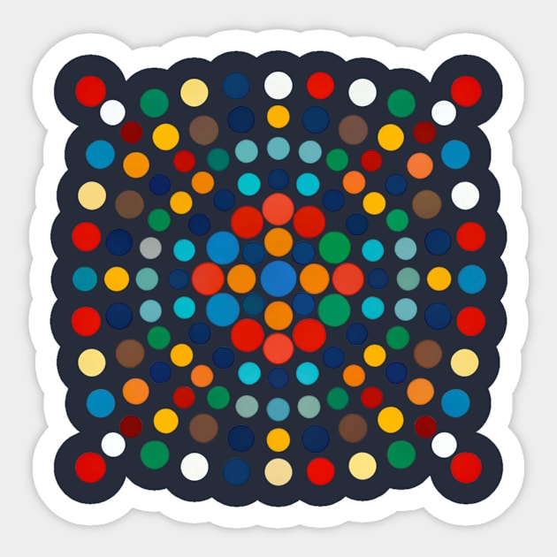 Polka Pulse: Color Rhythm Sticker by DonWillisJrArt